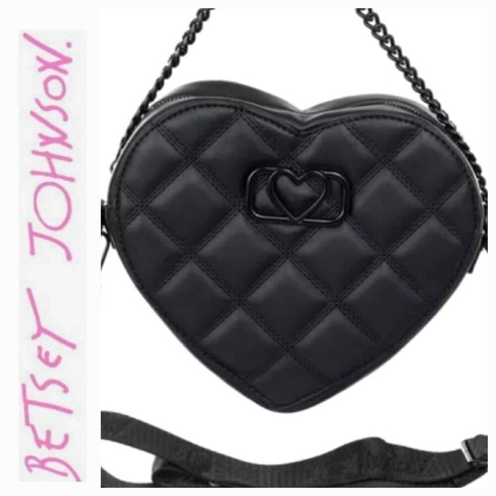 Betsey Johnson XO Heart Crossbody Bag